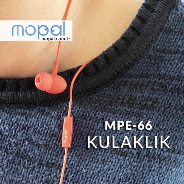 MPE-66 Kablolu Kulaklık - Kırmızı