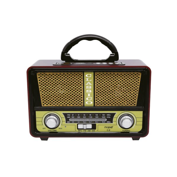 Mopal Classico C2 Vintage Nostalji Bluetooth Radyo Beyaz