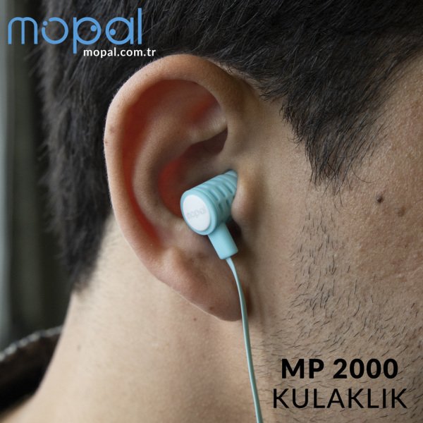 MP-2000 Kablolu Kulaklık - Mavi Mavi