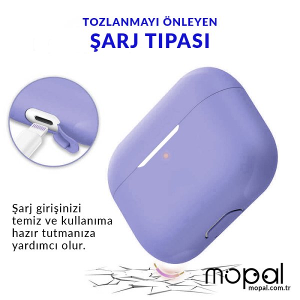 Silikon Airpods Pro Koruyucu Cherry Kırmızı