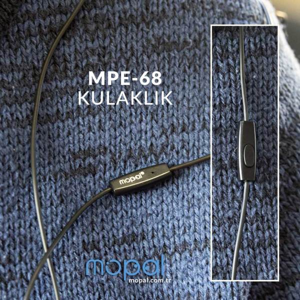 MPE-68 Kablolu Kulaklık - Siyah Siyah