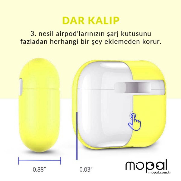 Silikon Airpods Pro Koruyucu White Beyaz