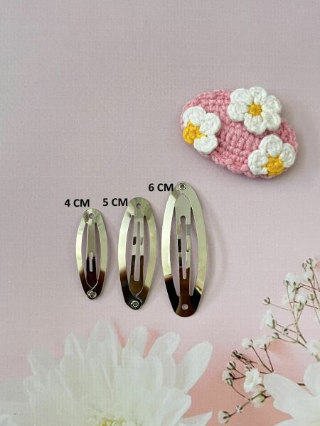 5 CM OVAL 50 ADET  GÜMÜŞ ÇITÇIT TOKA