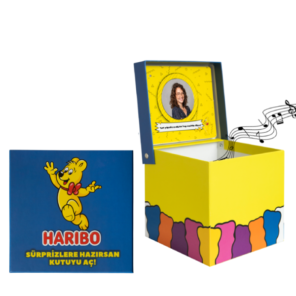 Haribo Müzikli Hediye Kutusu | Kişiselleştirilebilir