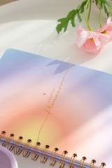 Matt Notebook A5 Spiralli Süresiz Planlayıcı Ajanda Motivasyon Sayfalı Gökkuşağı