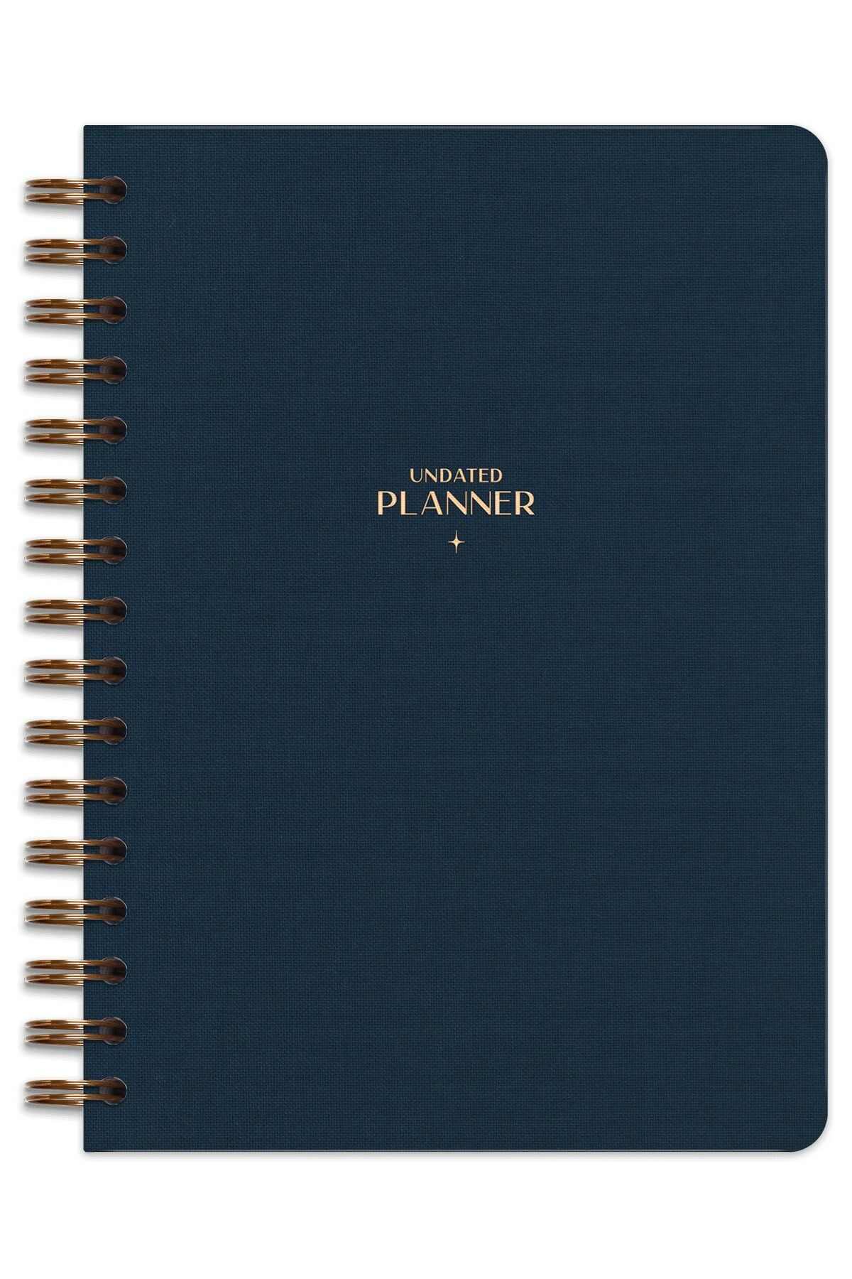 Matt Notebook A5 Spiralli Keten Süresiz Planlayıcı Ajanda Lacivert