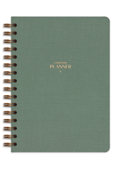 Matt Notebook A5 Spiralli Keten Süresiz Planlayıcı Ajanda Yeşil