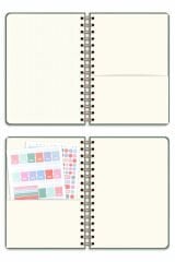 Matt Notebook A5 Spiralli Keten Süresiz Planlayıcı Ajanda Yeşil