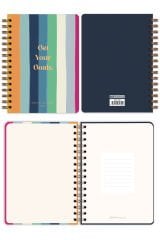 Matt Notebook 2025 Yılı A5 Ajanda Spiralli 15x21 cm - 12 Aylık