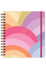 Matt Notebook 2025 Yılı Haftalık Kare Ajanda - 12 Aylık Gökkuşağı