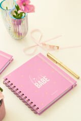 Matt Notebook 15x15 cm Kare 2'li Set Spiralli 2025 Yılı Haftalık Ajanda ve Defter Fiyonk