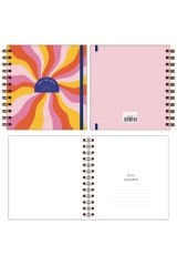 Matt Notebook 15x15 cm Kare 2'li Set Spiralli 2025 Yılı Haftalık Ajanda ve Defter