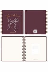Matt Notebook Süresiz Planlayıcı Kare Ajanda Fiyonk