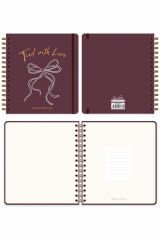 Matt Notebook Süresiz Planlayıcı Kare Ajanda Fiyonk