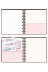 Matt Notebook Süresiz Planlayıcı Kare Ajanda Fiyonk