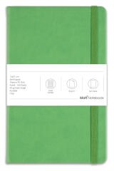 Matt Notebook 13x21 Lastikli Defter Kareli Yeşil