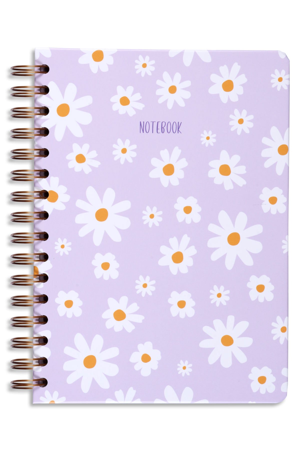 Matt Notebook A5 15x21 cm Spiralli Çizgili Tarihsiz Not Defteri Papatya