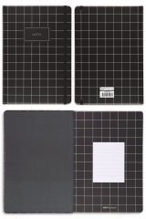 Matt Notebook 17x24 cm Lastikli Sert Kapak Not Defteri Çizgili