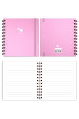 Matt Notebook 15x15 cm Kare 2'li Set Spiralli Süresiz Planlayıcı Ajanda ve Defter Papatya