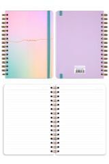 Matt Notebook A5 15x21 cm Spiralli Lastikli 2'li Tarihsiz Not Defteri Seti 1 Kareli 1 Çizgili