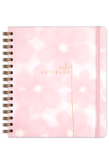 Matt Notebook 19x21 cm Kare Lastikli Spiralli Sert Kapak Not Defteri Çizgili