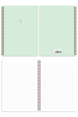 A4 Spiralli Okul Defteri 80 yaprak 4'lü Set - Kareli