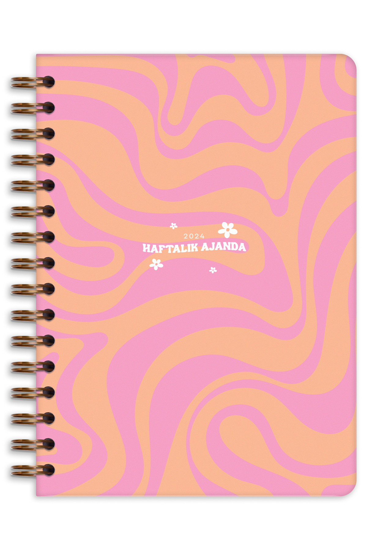 Matt Notebook A5 2024 Yılı Haftalık Ajanda 12 Aylık Motivasyon Sayfalı