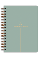 Matt Notebook 2024 Yılı A5 Ajanda 12 Aylık Yeşil