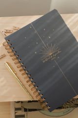 Matt Notebook 2024 Yılı Haftalık Ajanda 12 Aylık Siyah