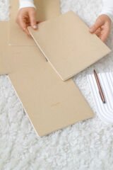 Matt Notebook 18x24'cm 4'lü Defter Set Kareli Terzi Dikiş Kraft Geri Dönüşümlü