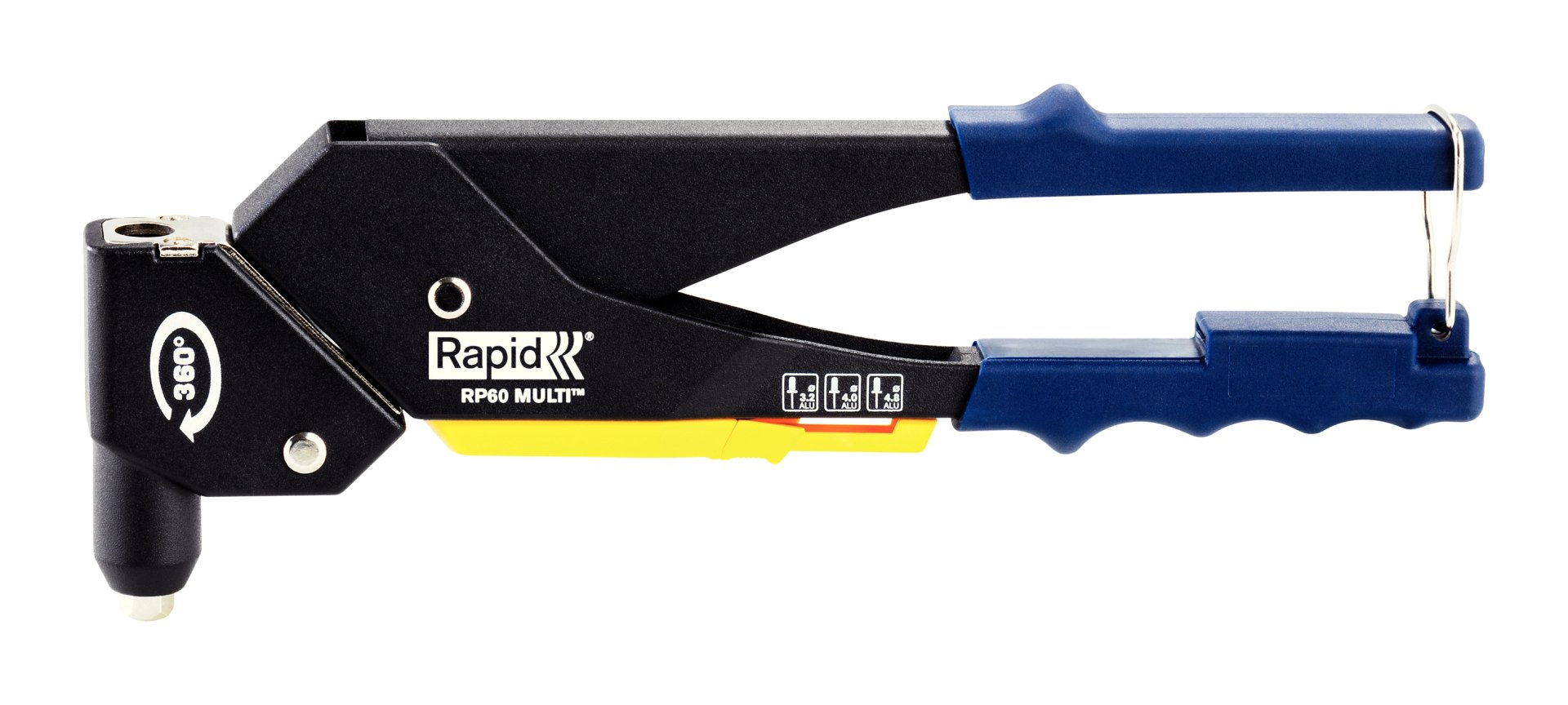 Rapid RP60 360° Döner Başlı Perçin Pensesi 3.2, 4.0, 4.8 mm