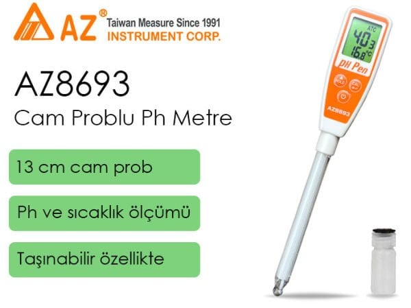 AZ 8693 Cam Problu Ph Metre