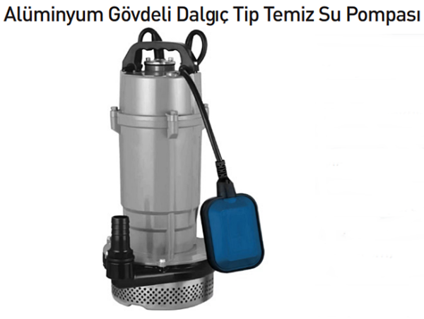 Rain Pump QX10-34-22W Alüminyum Gövdeli Dalgıç Tip Temiz Su Pompası 2,2 kw