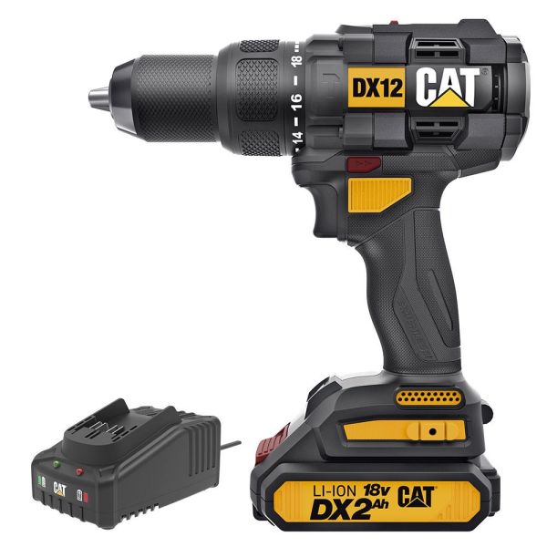 CAT DX12BC Şarjlı Darbeli Matkap 18Volt/2.0Ah