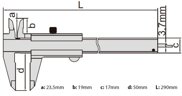 İnsize 1205-200S Mekanik Kumpas 200mm