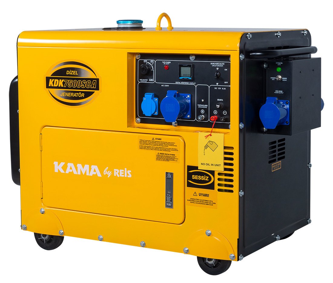 Kama By Reis KDK7500SCA Otomatik Dizel Jeneratör 6,9 kVA Monofaze