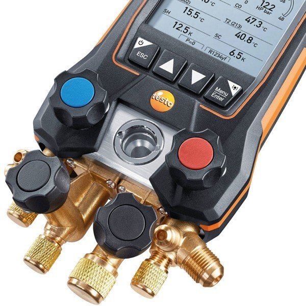 Testo 557S Akıllı Dijital Manifold Seti '4 Yollu Valf'