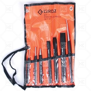 Groz KIT/7/BL1/ST Pim Zımba ve Keski Takımı 7'li