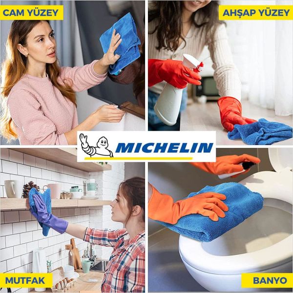 Michelin 40X30cm Süper Emici Mikrofiber Havlu 5 Adet