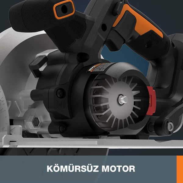 WORX Li-ion Kömürsüz Profesyonel Daire Testere 20Volt 4.0Ah