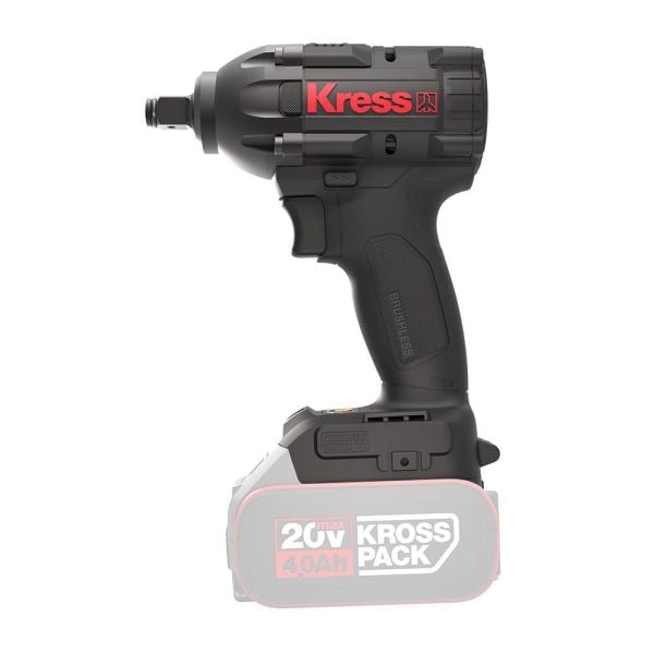 Kress KUB30.91 Şarjlı Somun Sıkma Kömürsüz Profesyonel  20Volt 300Nm (Akü Dahil Değildir)