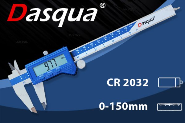 Dasqua 1804-1065 Dijital Kumpas 0-150mm (Ekonomik Model)