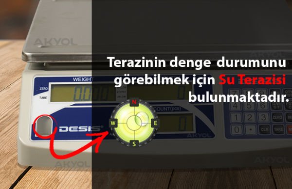 Desis H2C-3 Dijital Hassas Sayıcı Terazi Hassasiyet: 0.1 gr. Max: 3 kg.