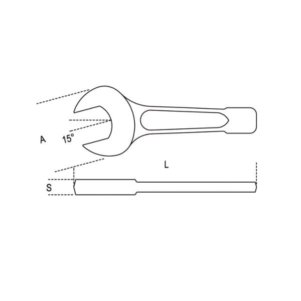 Beta 58 Darbeli Açık Ağız Anahtar 30mm