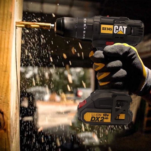 CAT DX145.1  Li-ion Çift Akülü Profesyonel Şarjlı Matkap 18Volt/2.0Ah