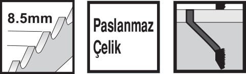 Knisaw 300 mm Paslanmaz Kılıç Testere Bıçağı 300 mm