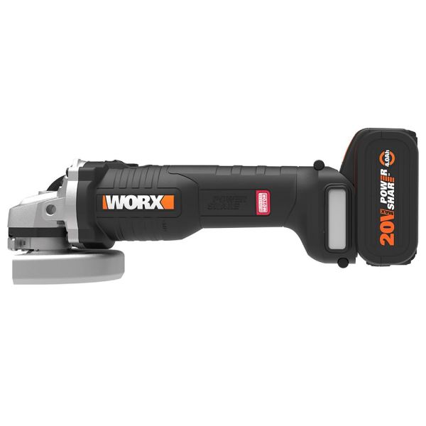 WORX 20Volt Tek Akülü Şarjlı Avuç Taşlama 115 mm-20Volt 4.0Ah