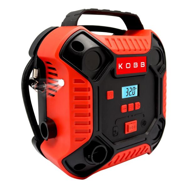 KOBB KB250 160 PSI Dijital Basınç Göstergeli Lastik ve Yatak Şişirme Pompası 12Volt