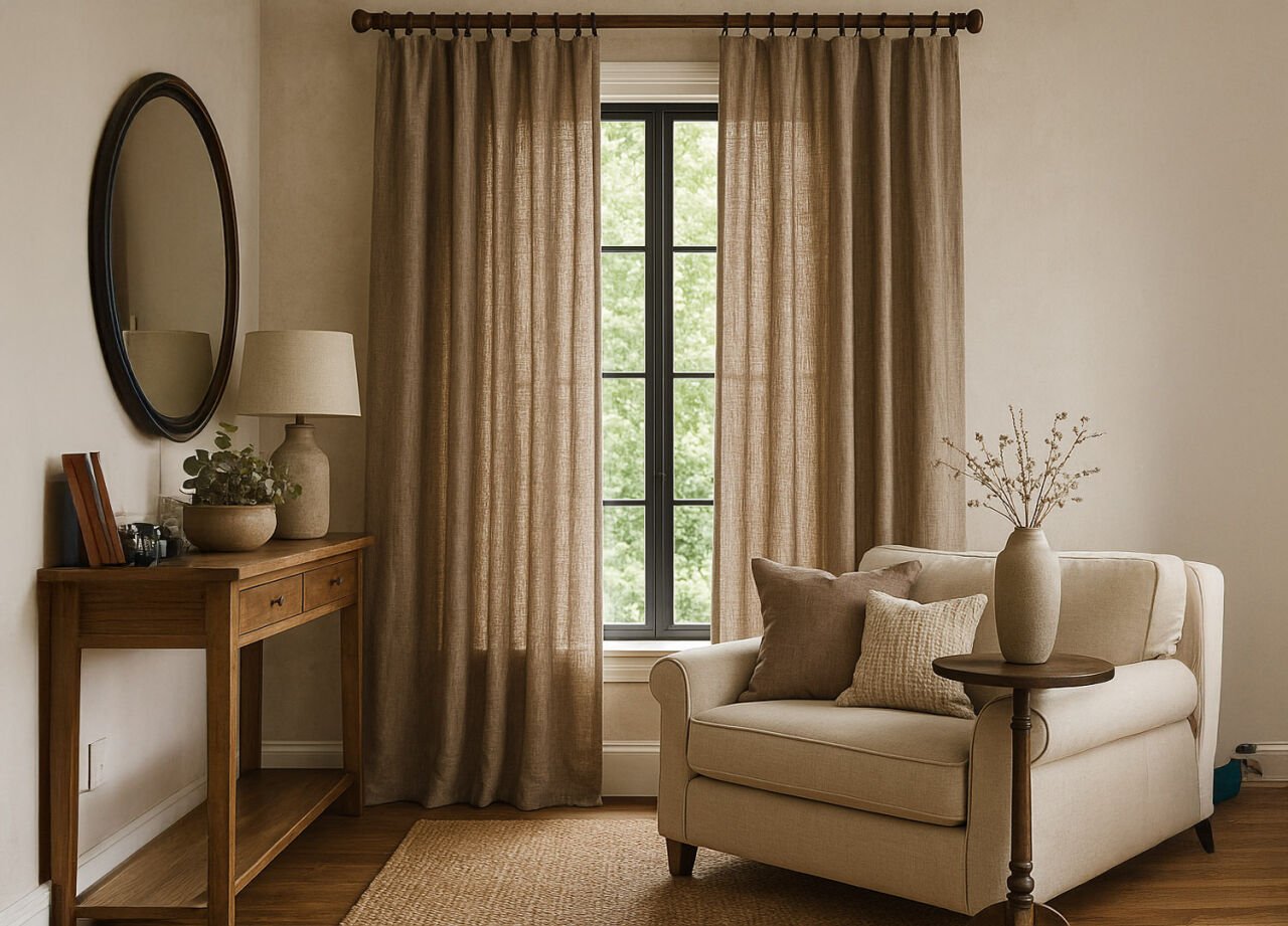 Rustik Perde Modelleri İzmir Degrape'de!