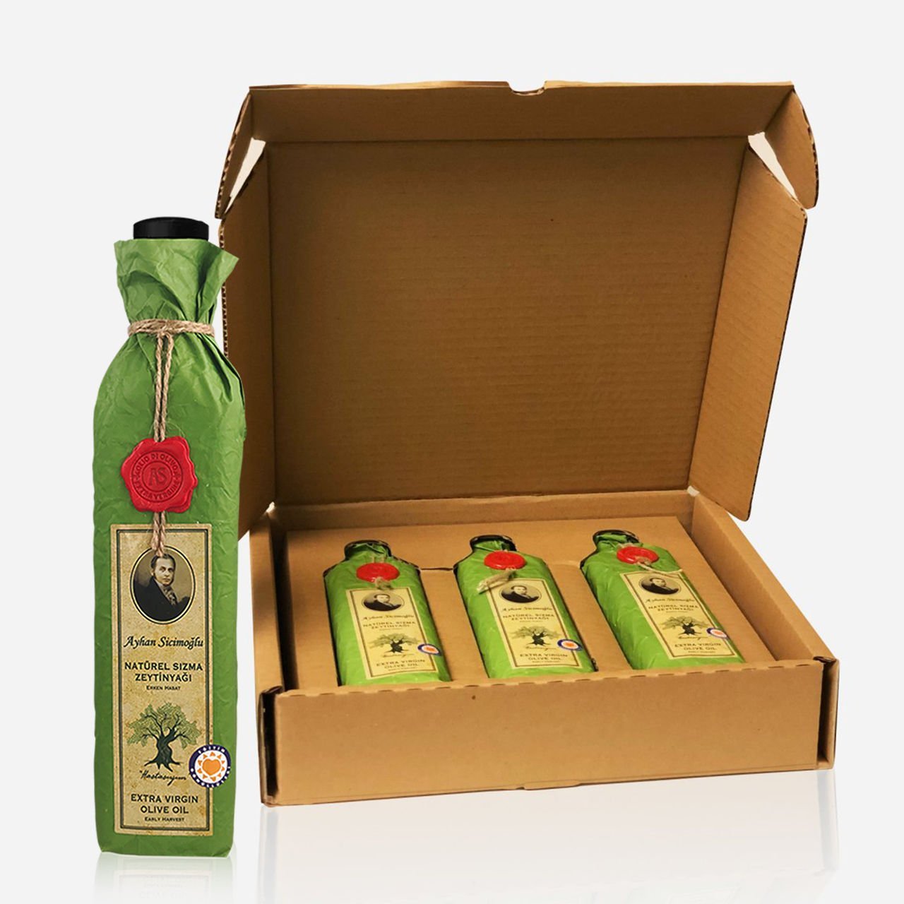 Klasik Seri Zeytinyağı 500 ml 3'lü Set (Kargo Dahil) (YENİ HASAT)